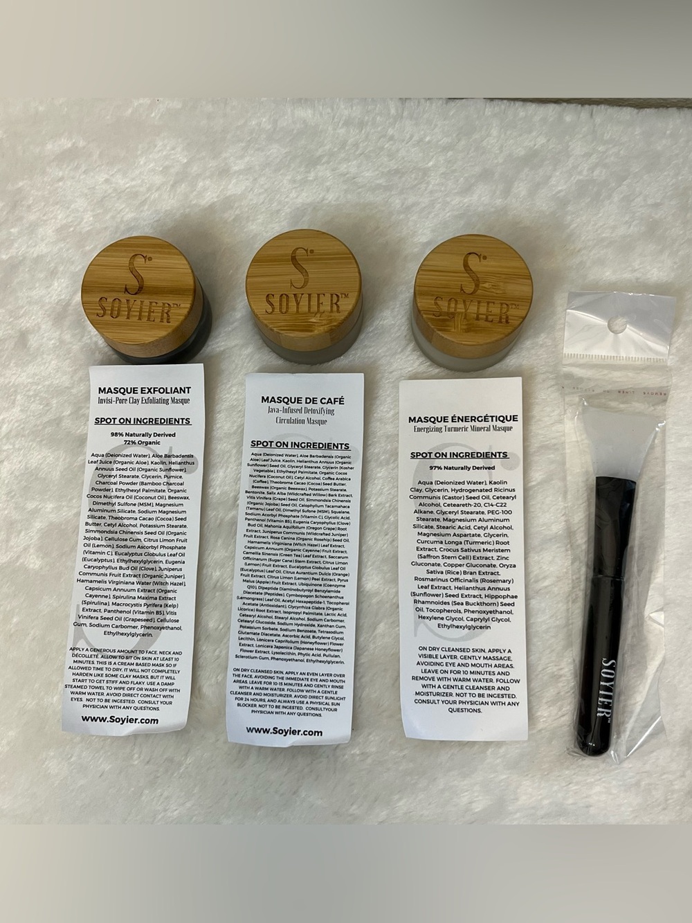 Soyier Masque Trio Clay Mineral Face Mask NEW